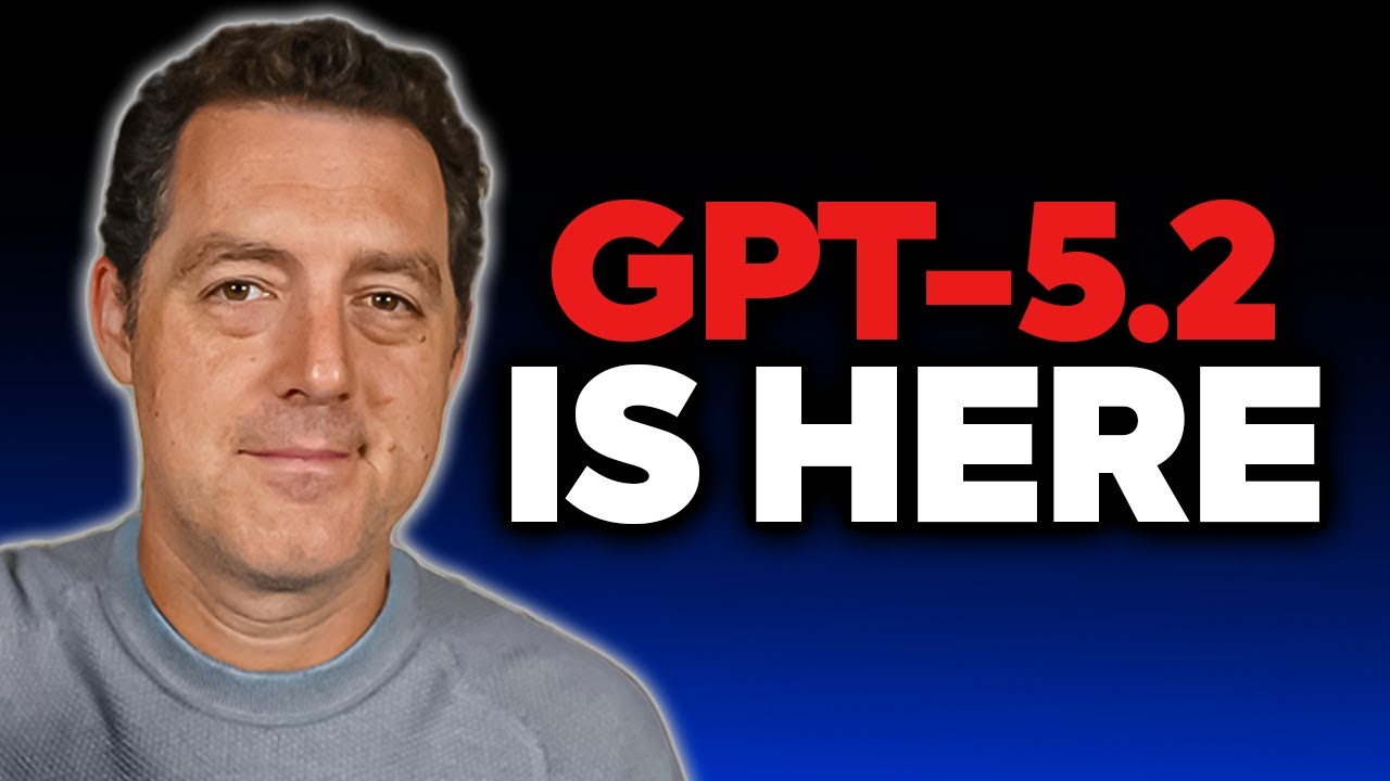 YouTube post by @matthew_berman for OpenAI. Caption reads: OpenAI just dropped GPT-5.2... (WOAH).