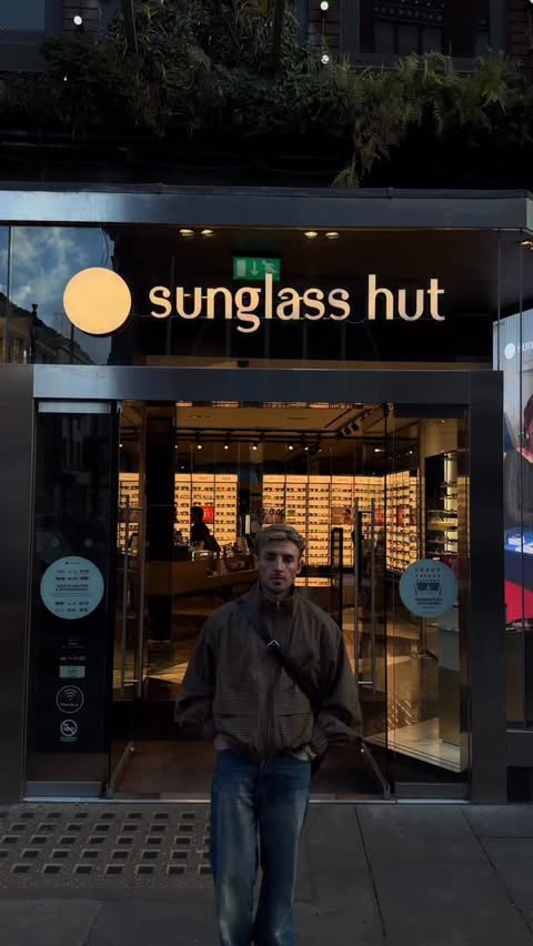 Instagram post by @itsjacobemile for Sunglass Hut. Caption reads: [...] holiday, me. Three alter egos, one....