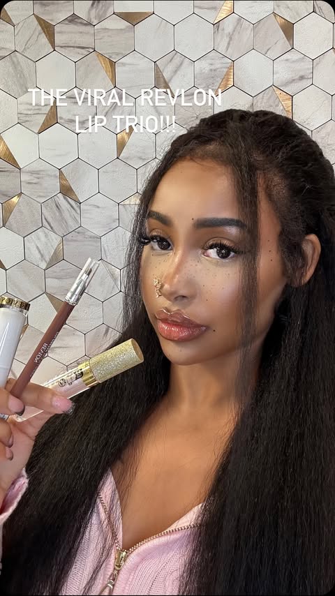 Instagram post by @ali_sparks for Revlon. Caption reads: The @revlon viral Lip Trio is now on sale for....