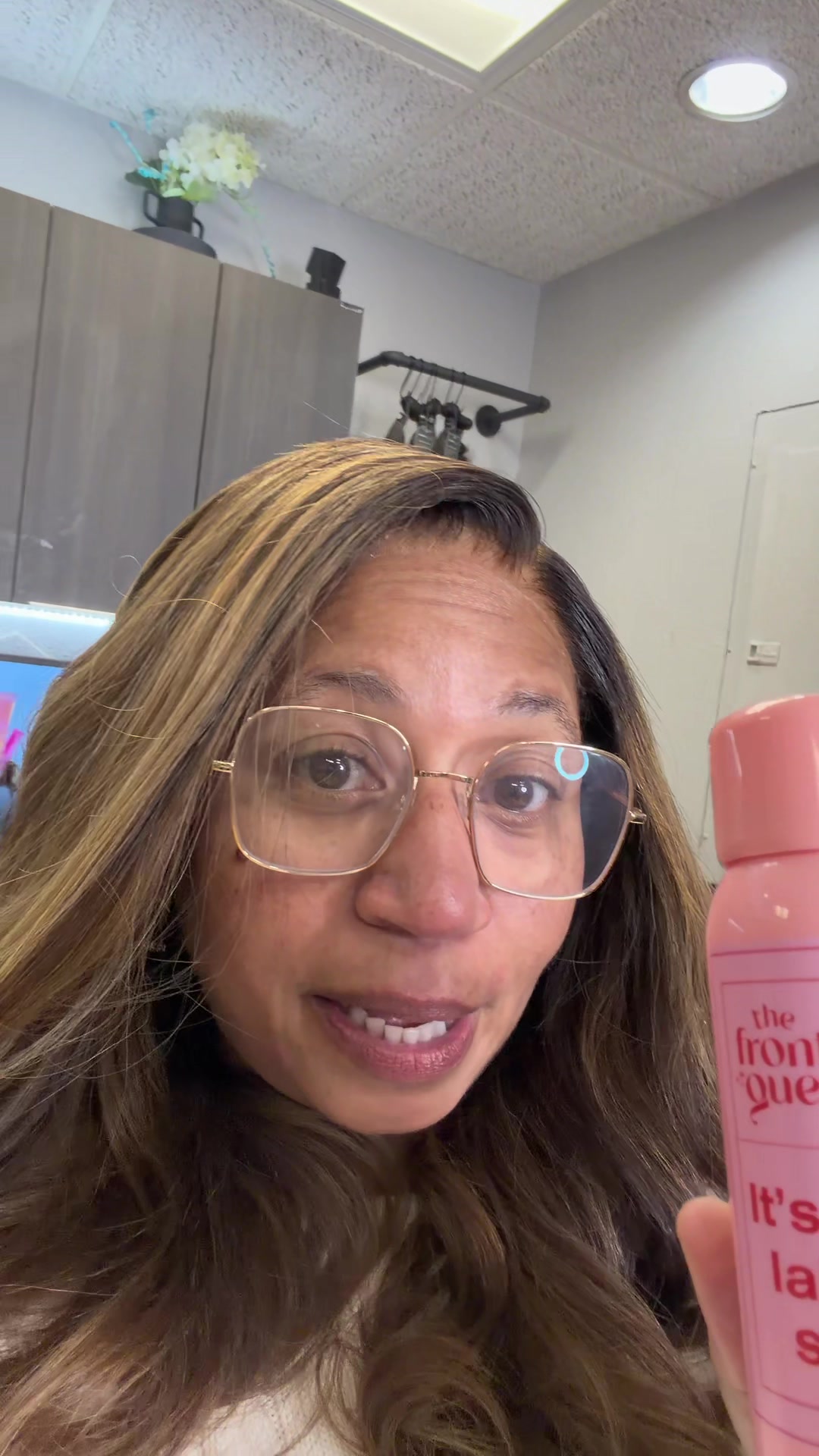 TikTok post by @qcconsigns for The Frontal Queen. Caption reads: The @The Frontal Queen @The Frontal Queen Salon🎀....