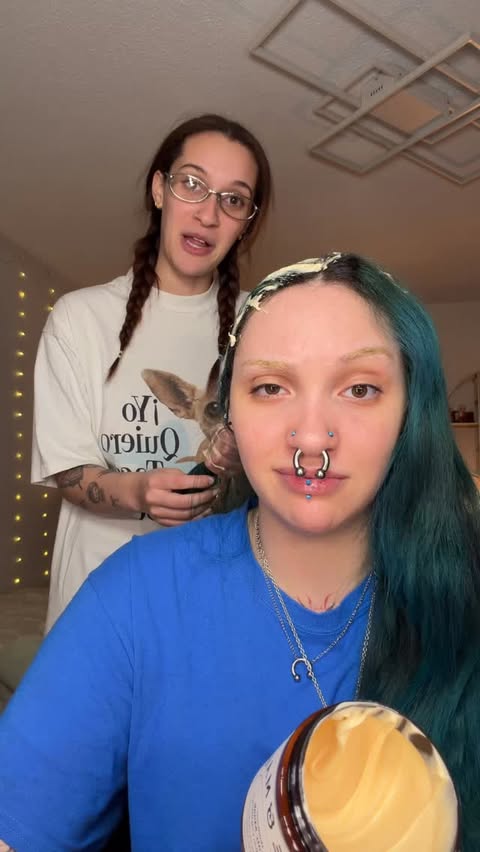 Instagram post by @trulee for JVN Hair. Caption reads: Her curls are back again (but not for long, we....