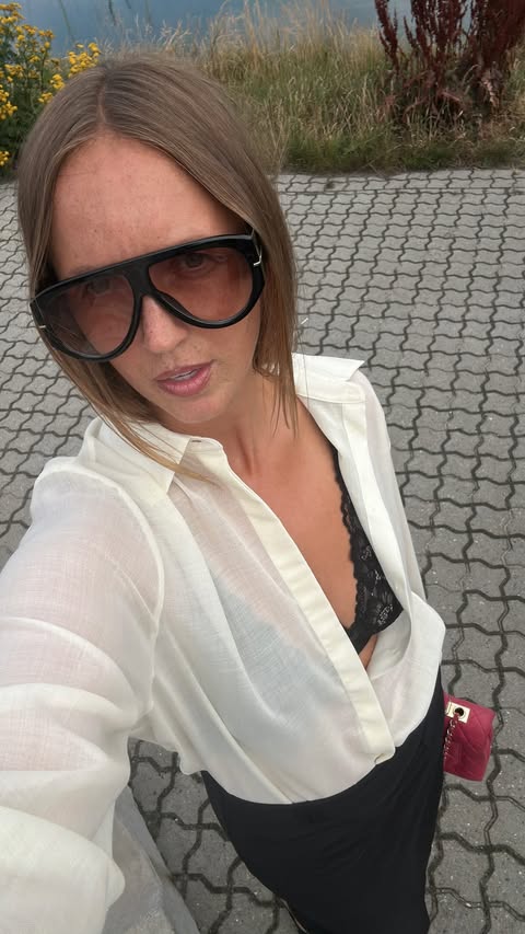 Instagram post by @frederikkeegel for COS. Caption reads: Bringing my inner office girl to the....