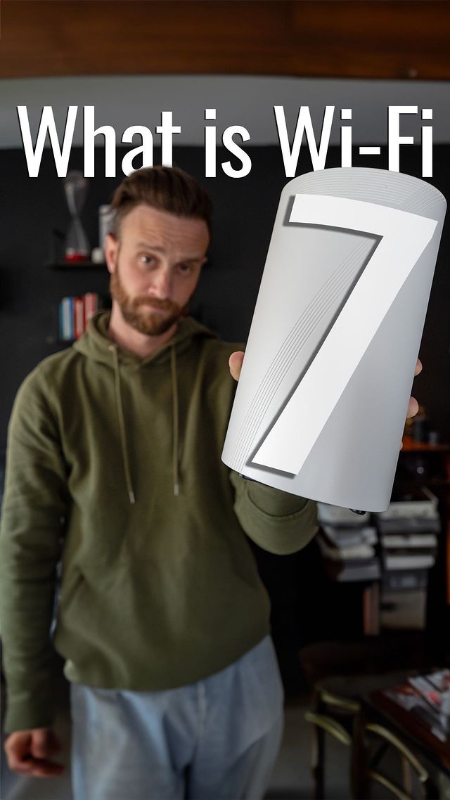 Instagram post by @theunlockr for Qualcomm. Caption reads: There’s a new version of Wi-Fi called Wi-Fi 7.....