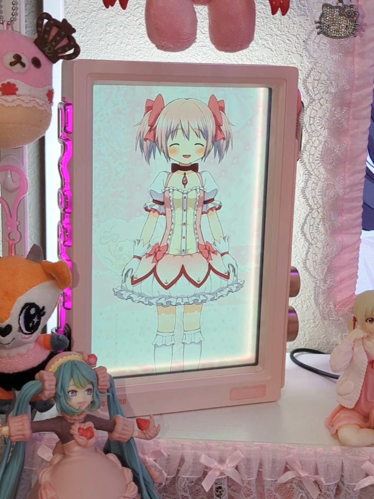 TikTok post by @cosiebunnie for Divoom. Caption reads: my new favorite desk accessory!! thank you @Divoom....