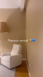 Instagram post by @lindzmetz for Article. Caption reads: The nursery isn’t actually done yet (still waiting....