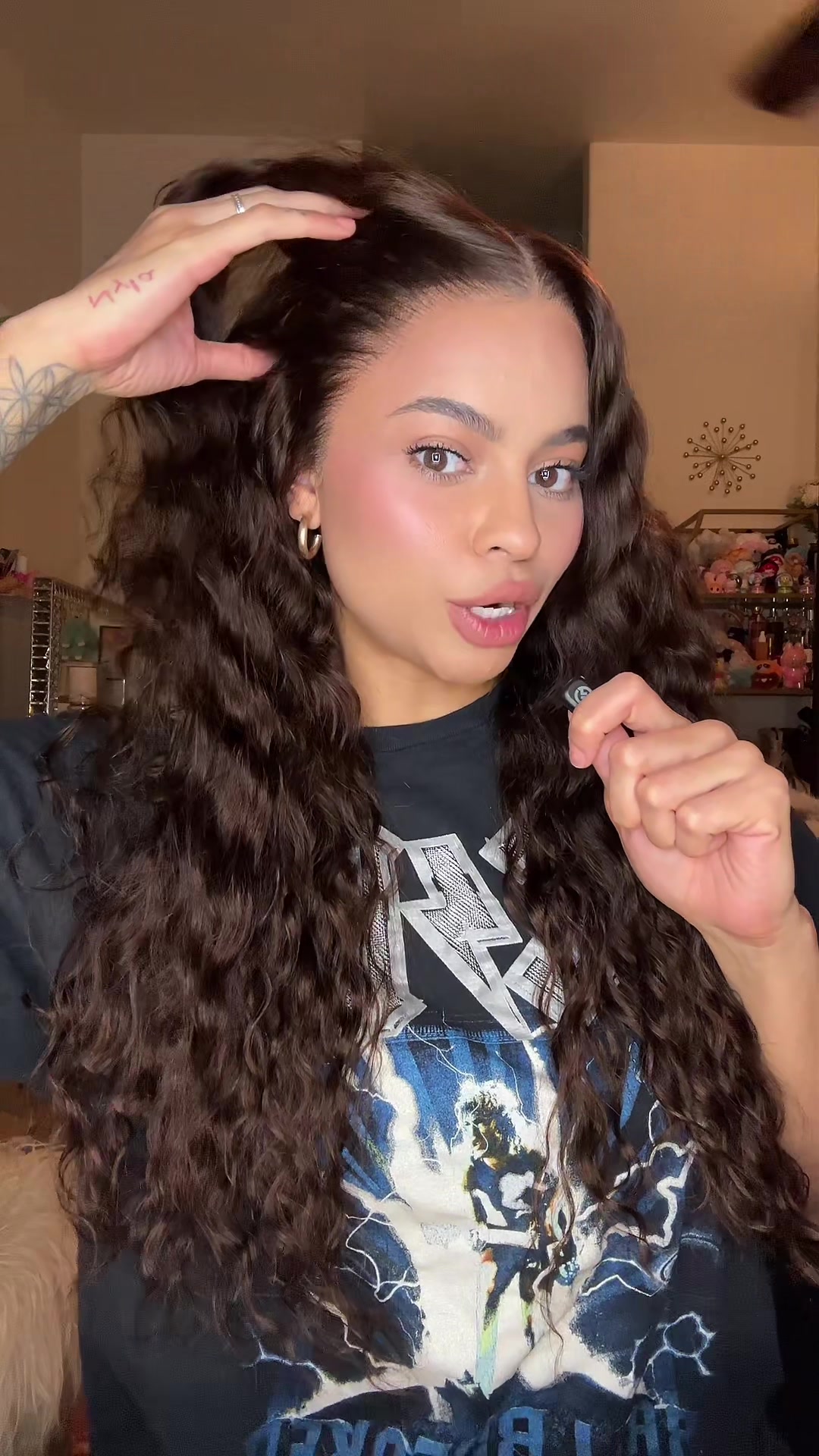 TikTok post by @imsimplynessa for Megalook. Caption reads: Another day, Another wig from @Megalookhair....