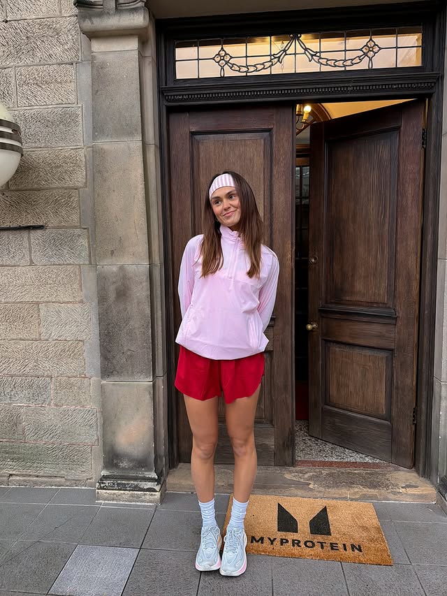 Instagram post by @misha_grimes for MyProtein. Caption reads: [...] days spent in the Peak District with....