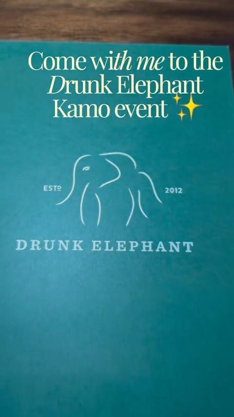 Instagram post by @anasamplesit for Drunk Elephant. Caption reads: #AD ✨ Come with me to the @drunkelephant Kamo....