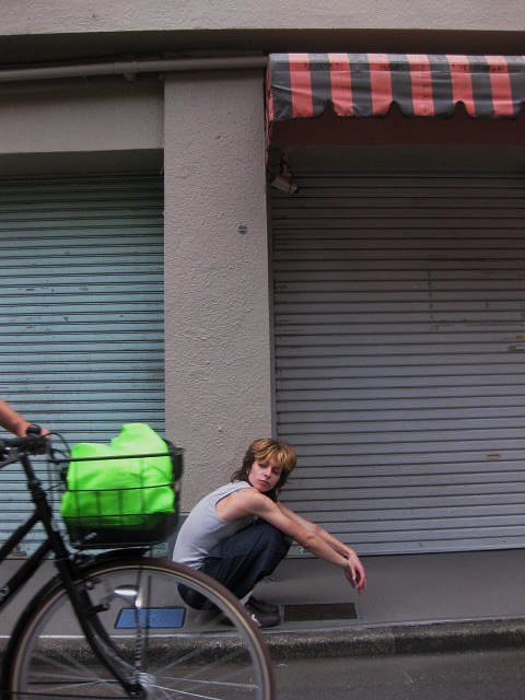 Instagram post by @d0gluver for Onitsuka Tiger. Caption reads: 🚲 - - - -.