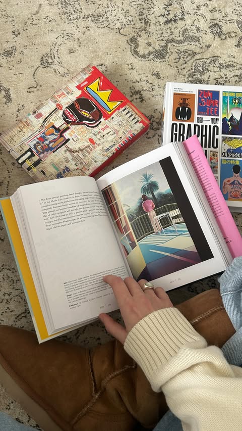 Instagram post by @pamklopo for TASCHEN. Caption reads: my selection from taschen :) they have promotions....