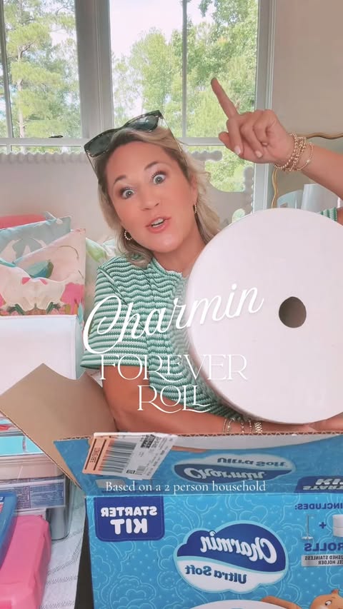 Instagram post by @ashleynjernigan for Charmin. Caption reads: #CharminPartner One thing every college apartment....