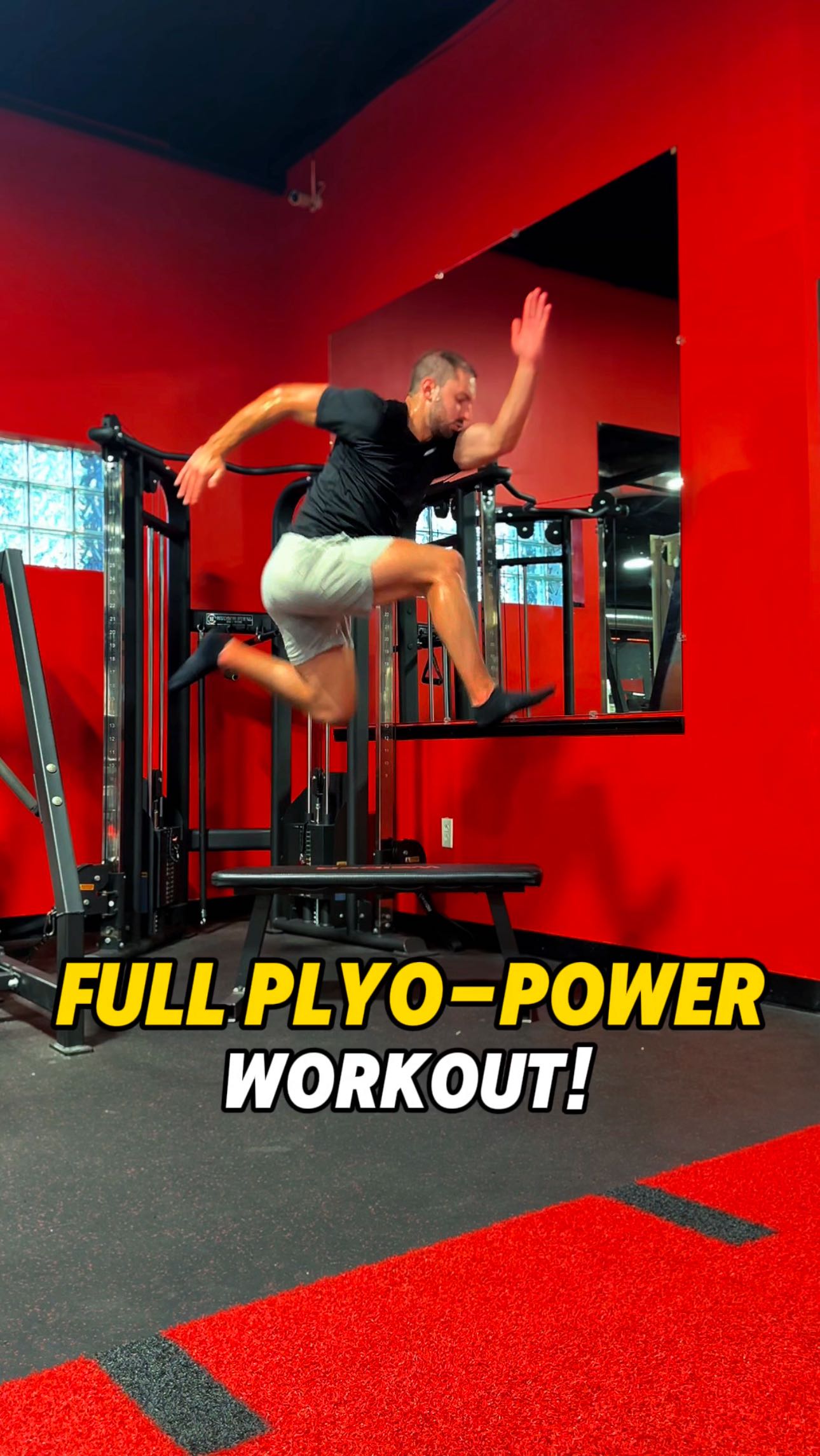 Instagram post by @realgame.athletics for C4 Energy. Caption reads: 💥Full Workout for Elite Explosiveness!⤵️
👀Shop....