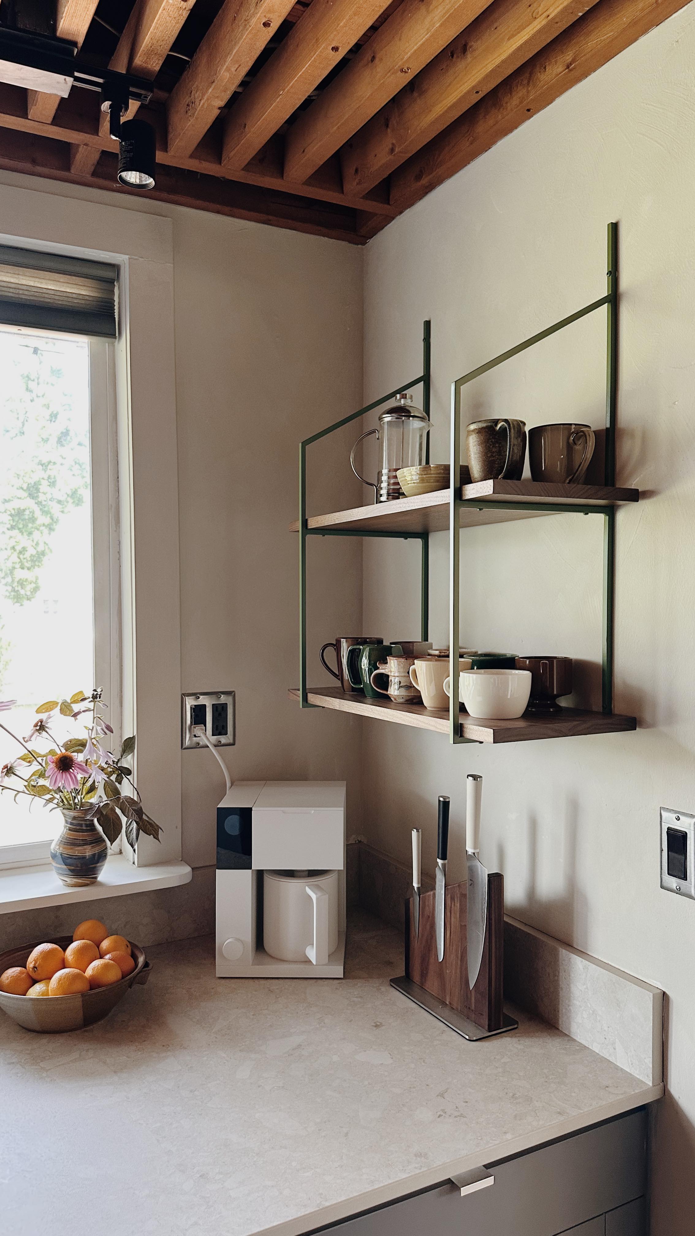 Instagram post by @oursouthwestnest for Fellow. Caption reads: [...] for slowness was morning coffee with....