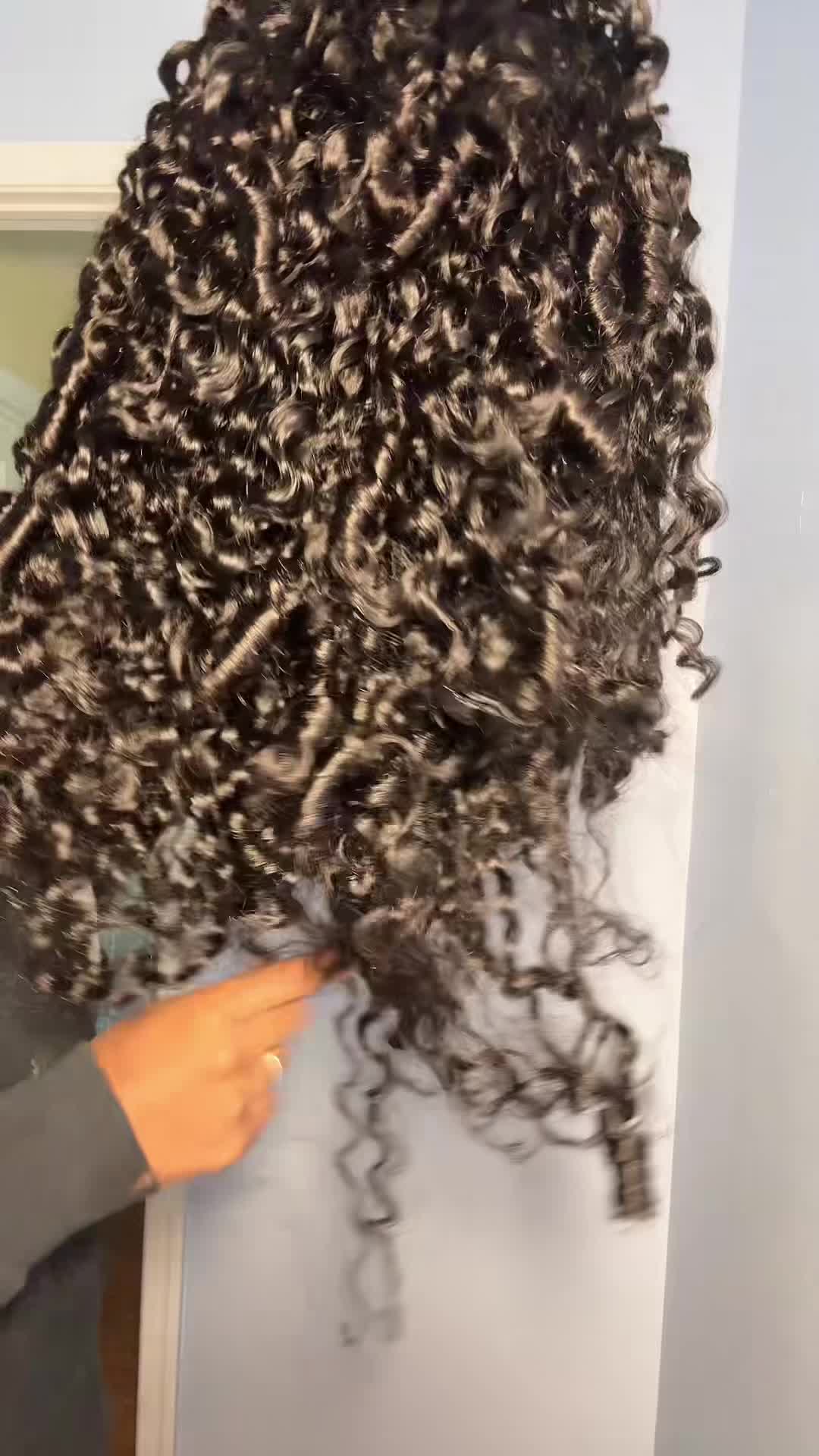 TikTok post by an influencer for ISEE HAIR. Caption reads: @ISEEHAIR #only1ebonyy #fyp [...].