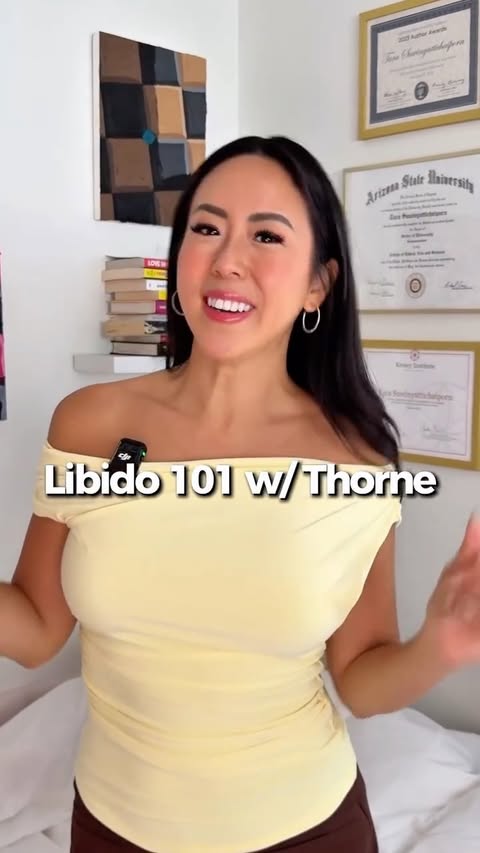 Instagram post by @luvbites.co for Thorne. Caption reads: I take women’s Libido Boost by @thornehealth....