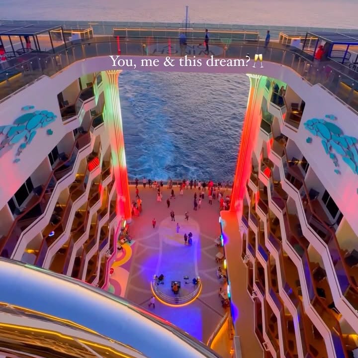 Instagram post by @momentsofgregory for MSC Cruises Official. Caption reads: This cruise is calling and the adventure feels too....