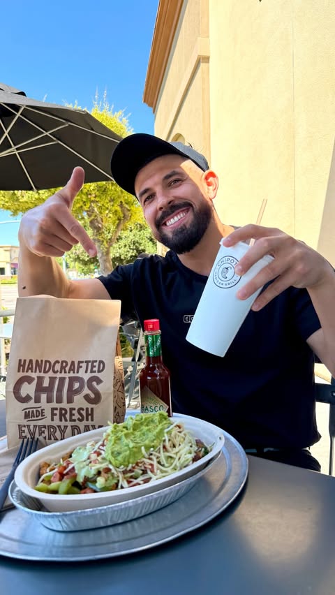 Instagram post by @thebuffnurse for Chipotle. Caption reads: From Nurse to a @Chipotle Chef 😏 I spent the day....