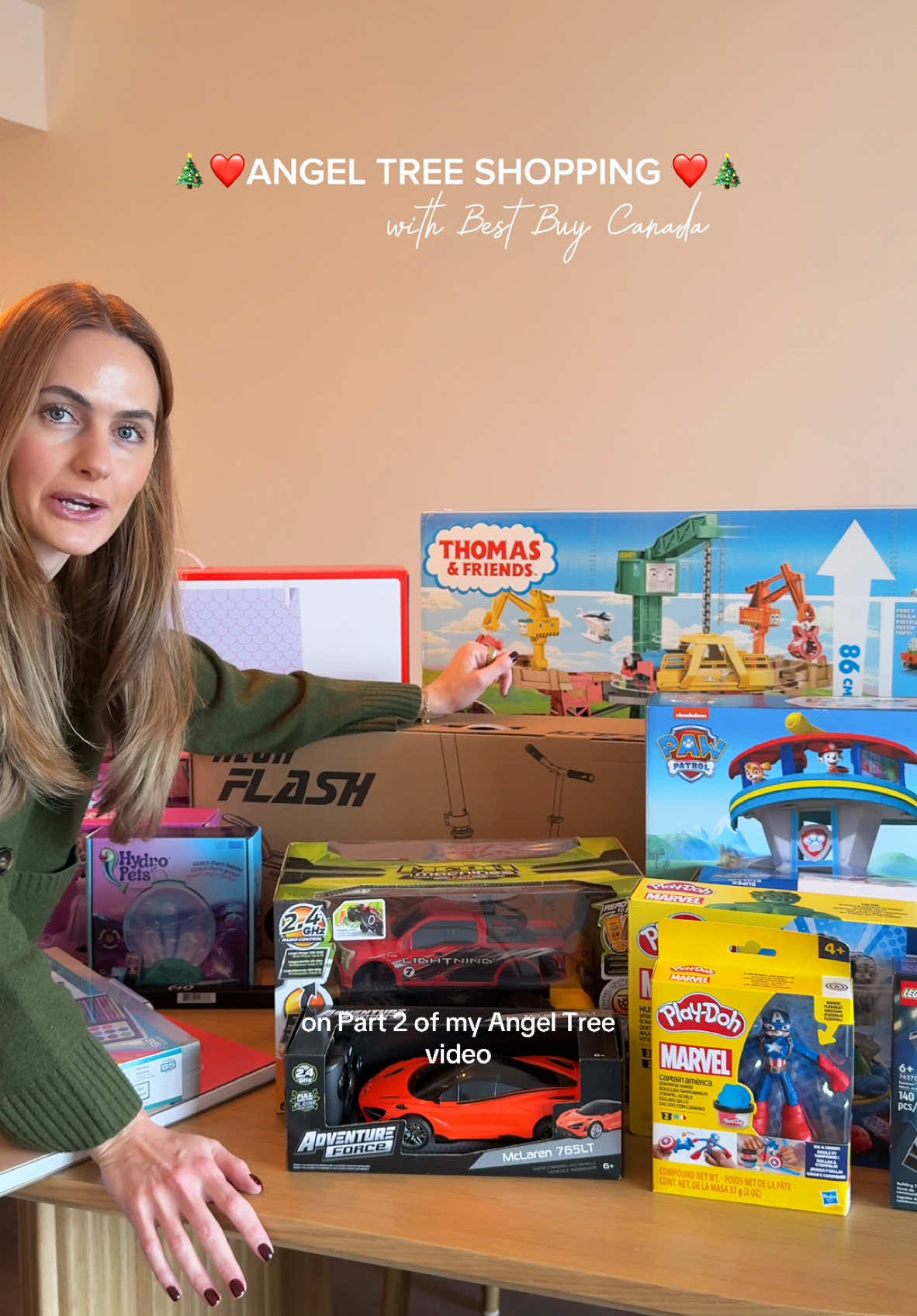 TikTok post by @tatyana.jade for Best Buy. Caption reads: My favorite way to give back during the holiday....