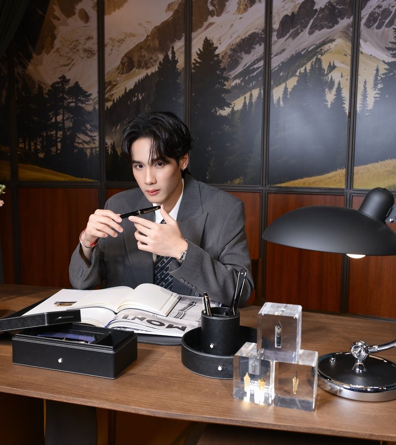 Instagram post by @j.javabh for Montblanc. Caption reads: Here’s to creating, exploring, and writing our own....