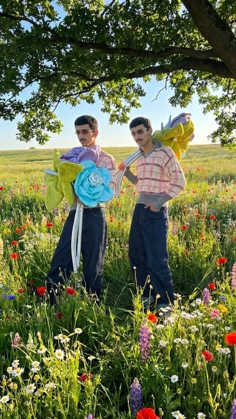 Instagram post by @twinshadban for GENTLE MONSTER. Caption reads: حبينا النظارات ، شرايكم 🤩🤩 @gentlemonster 
....