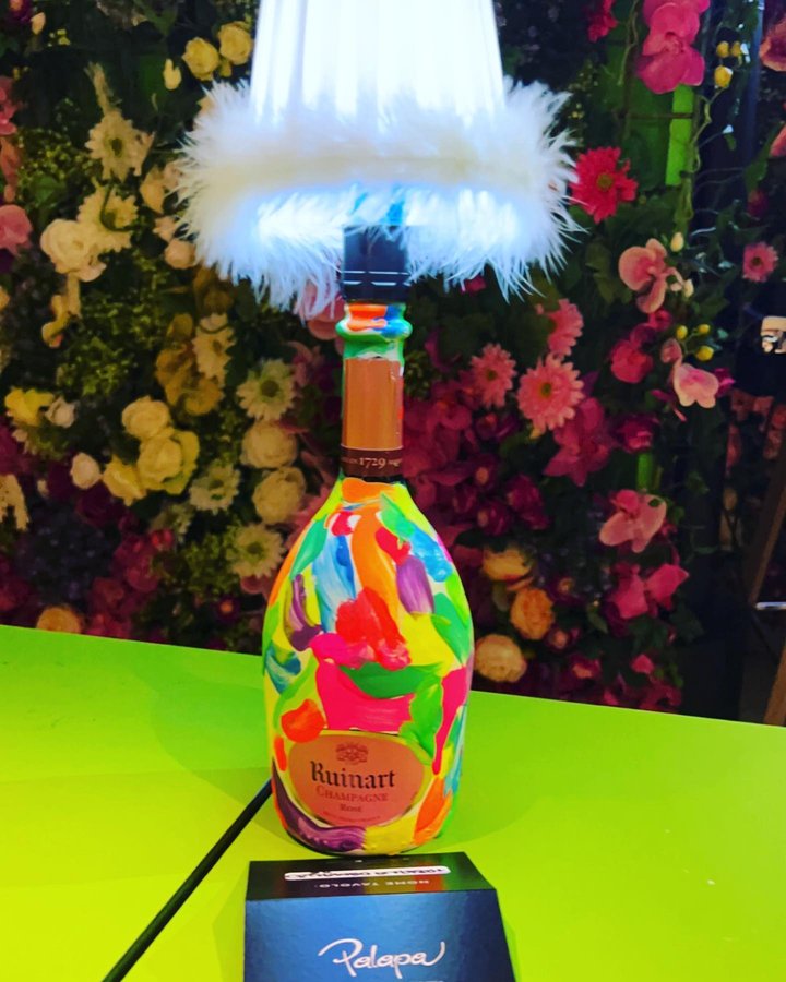 Instagram post by @champagnelove2020 for Champagne Ruinart. Caption reads: #champagnelove2020 #ruinartrose #ruinartchampagne....