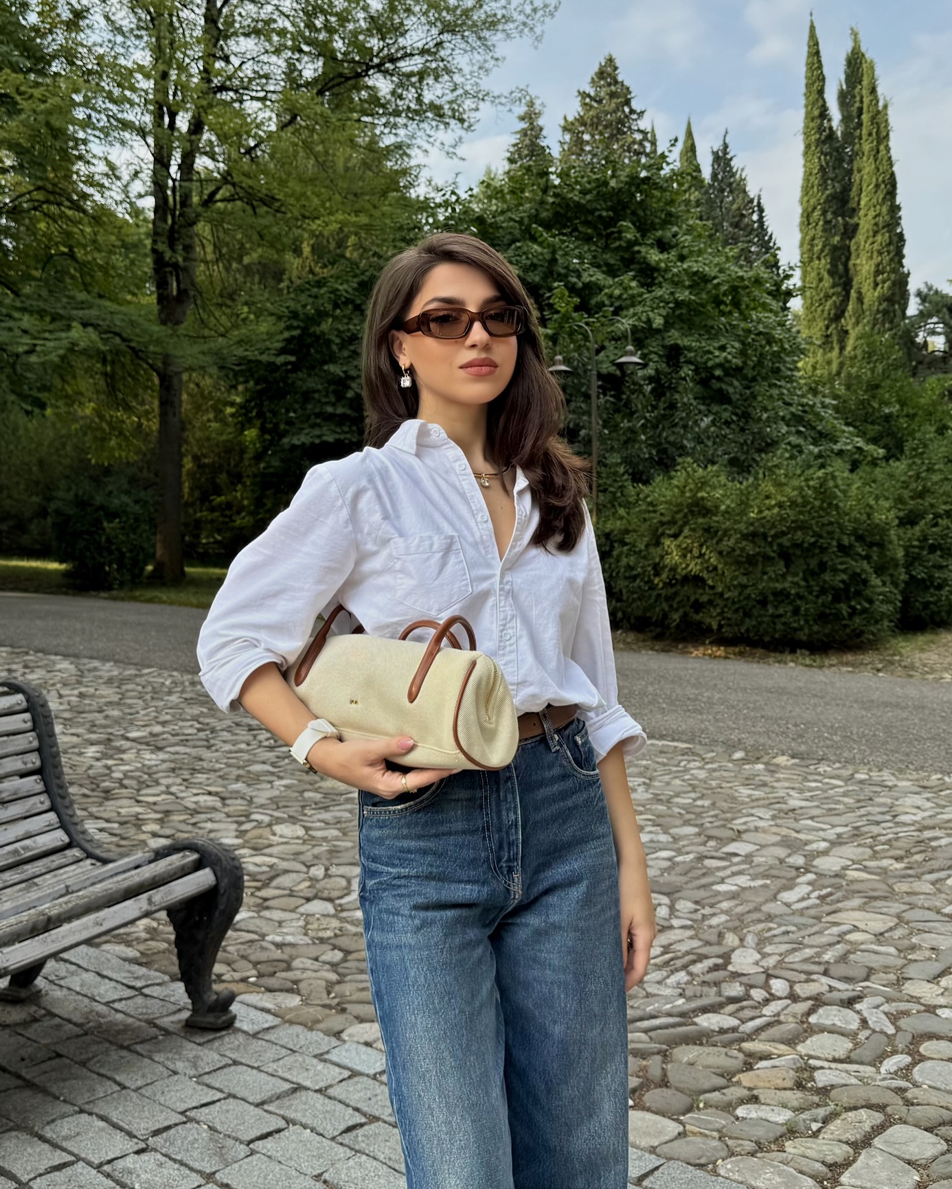 Instagram post by @_nazijavakhishvili_ for Sojo Svision. Caption reads: As soon as I saw this bag, I knew it would become....