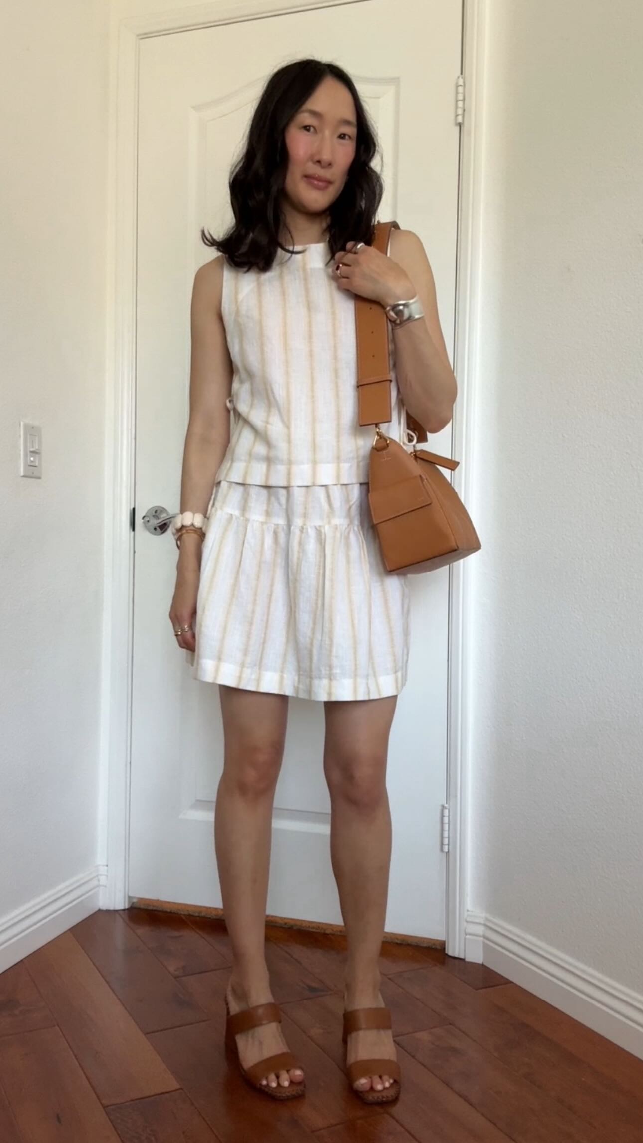 Instagram post by @itsyourgirlsamanthaaa for Haven Well Within. Caption reads: Natural fibers & effortless sets - summer fashion....