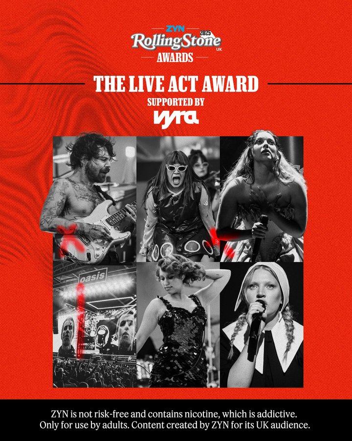 Instagram post by @biffy_clyro for Rolling Stone. Caption reads: [...] at the @zyn_unitedkingdom Rolling Stone UK....