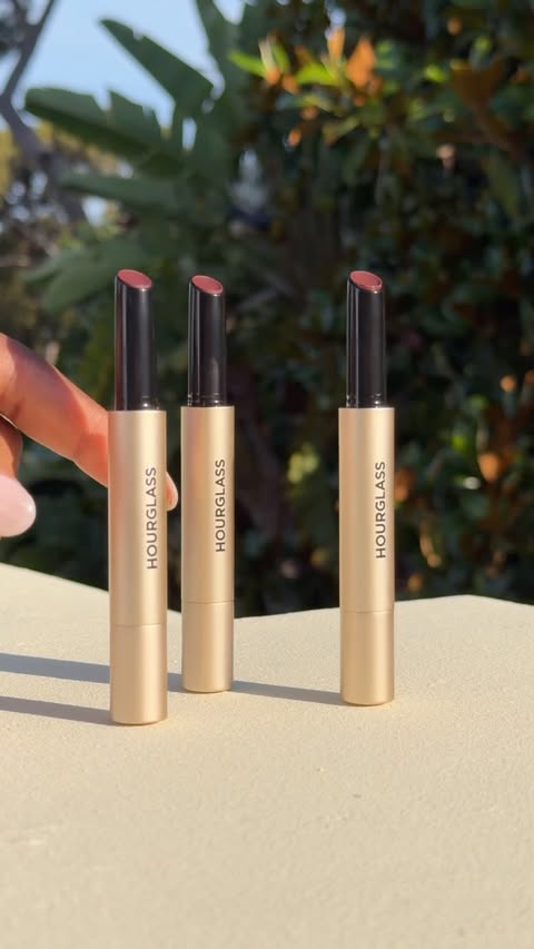 Instagram post by @thetripletsaa for Hourglass Cosmetics. Caption reads: [...] hour to after hours with the new....