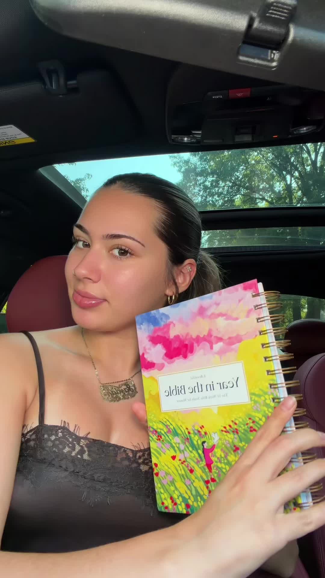 TikTok post by @jaydahxmendoza for Alabaster Co. Caption reads: Growing closer to my faith with this book! ✝️....