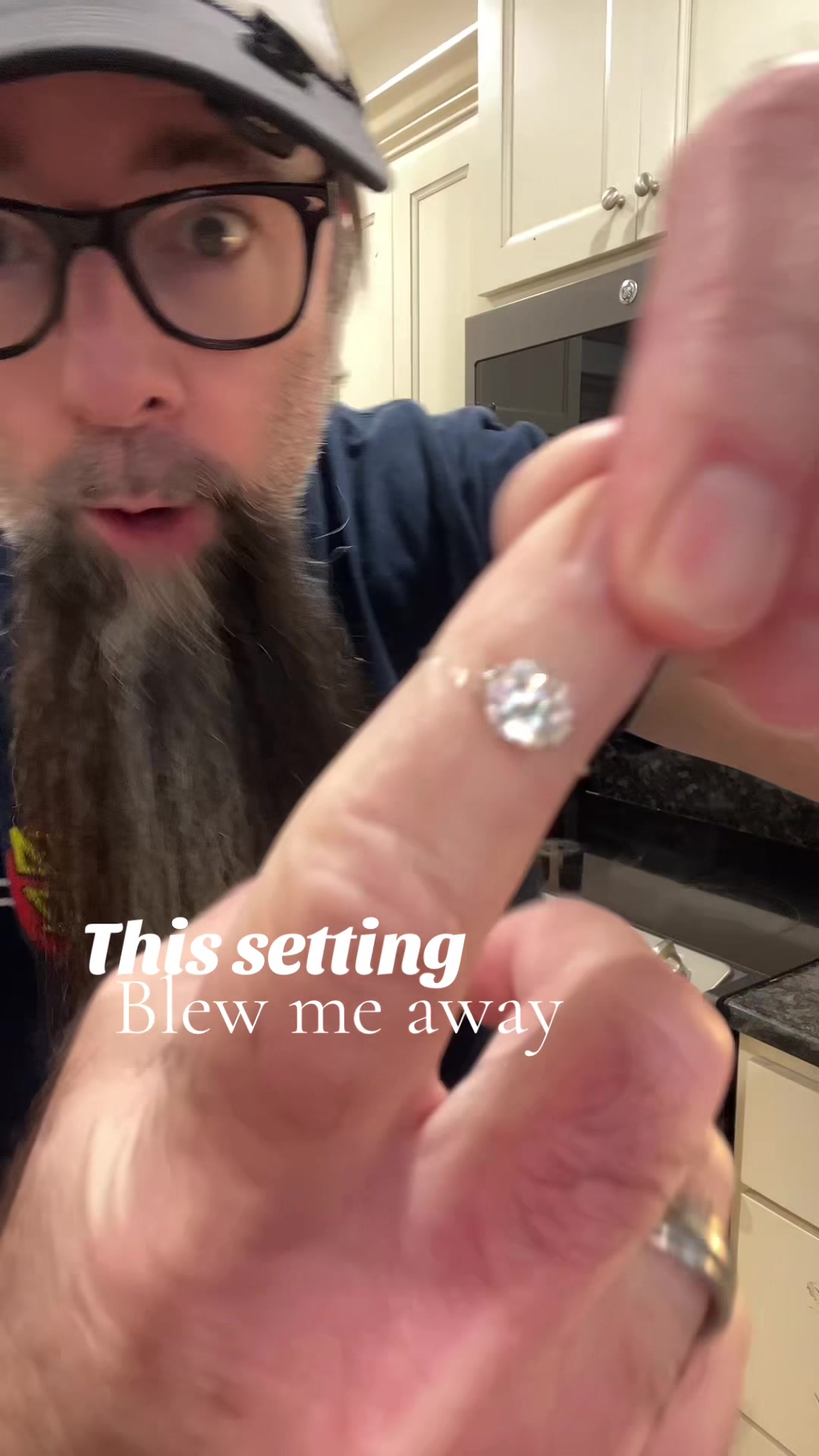 TikTok post by @worthabuck for YSDD Jewelry. Caption reads: [...] trend in jewelry the floating stone @YSDD....