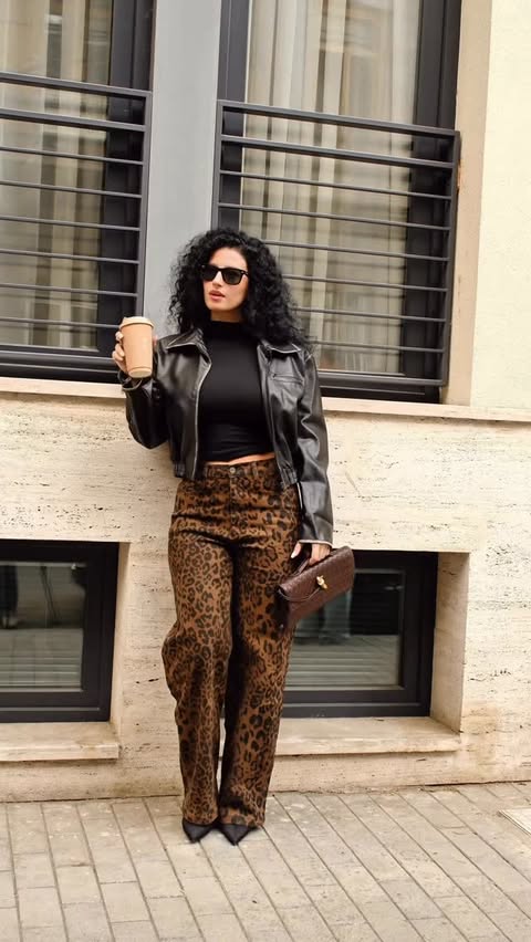 Instagram post by @ekaterine.tugushi for Bayeas. Caption reads: [...] everyone… On me, it looks like this 🐆....