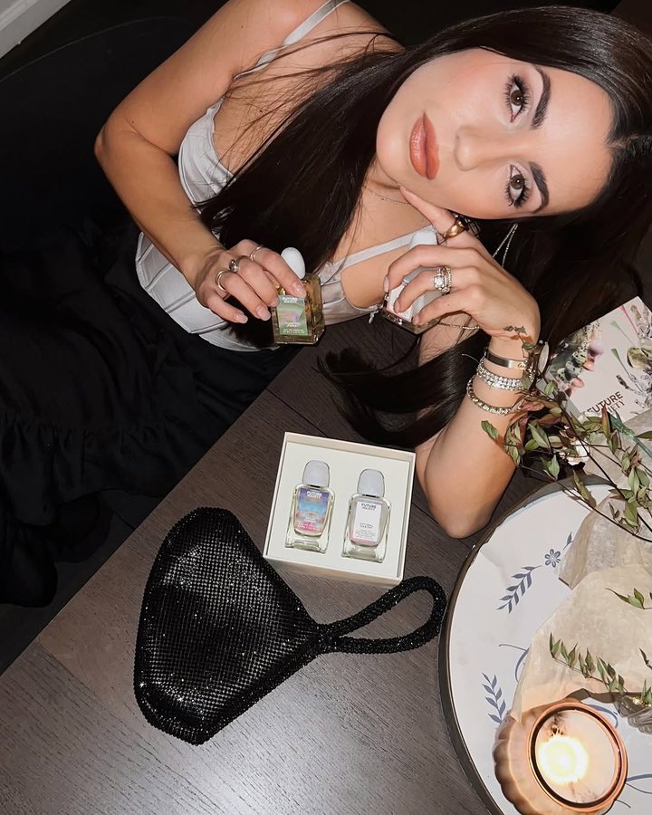 Instagram post by @silagunce for Future Society. Caption reads: [...] love, and scents of the season with....