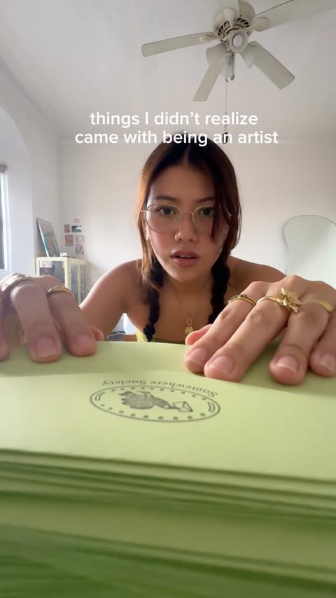 Instagram post by @ciaragan for Shopify. Caption reads: [...] my art store, and very grateful to have....