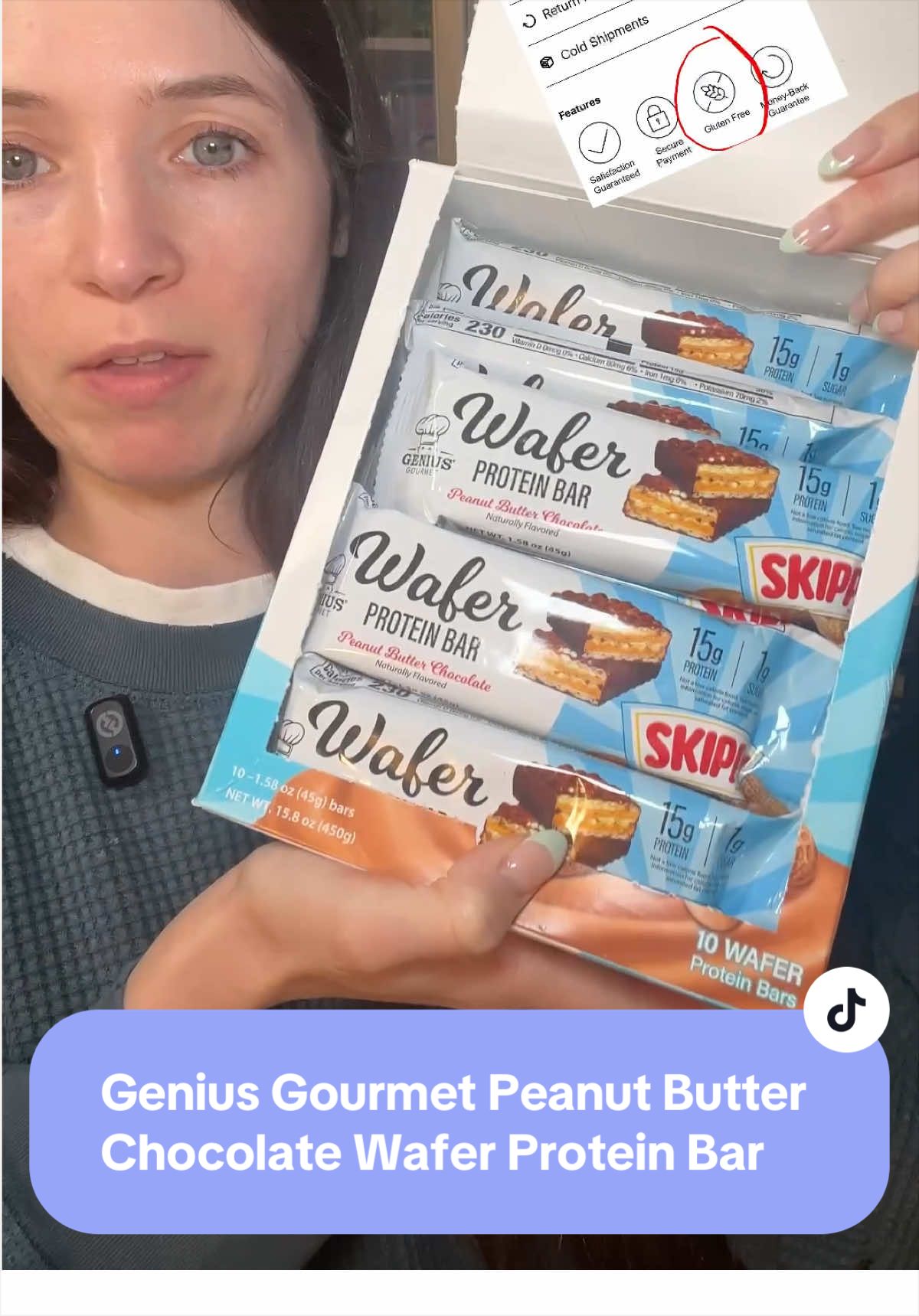 TikTok post by @livingwithshel for Genius Gourmet. Caption reads: You have my whole heart tysm @Genius Gourmet 😭....