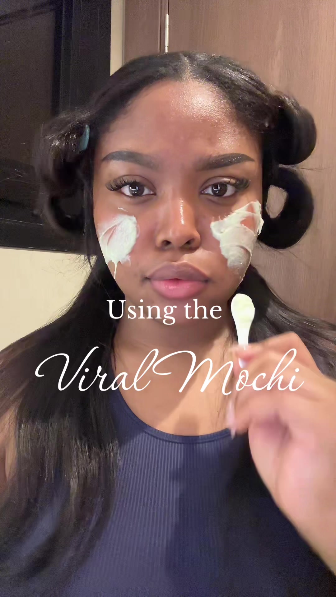 TikTok post by @sanaawilsonnnn for arencia. Caption reads: [...] routine to melt clogged pores👧🏾 @Arencia....