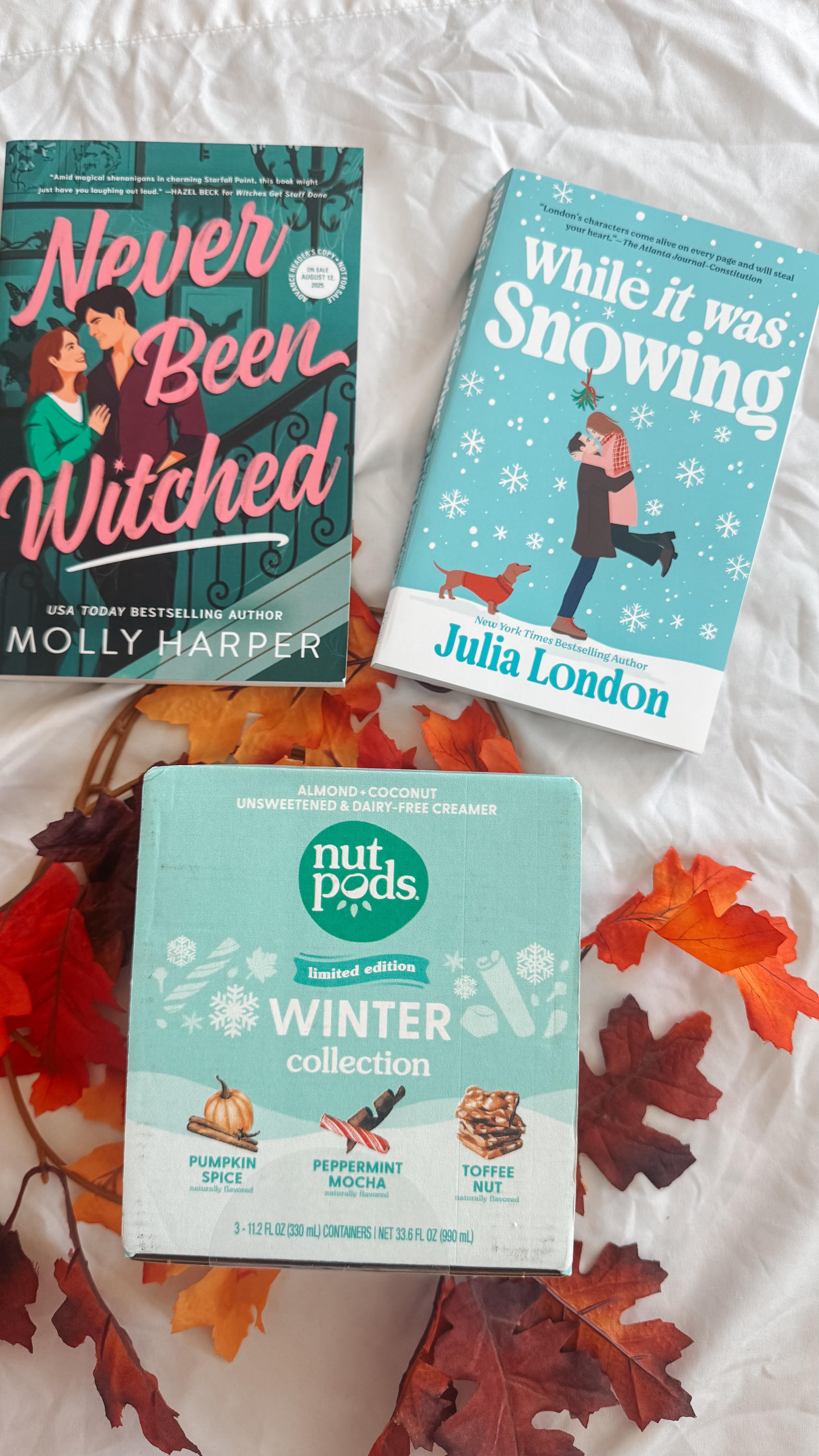 Instagram post by @milesofpages for nutpods. Caption reads: @nutpods nutpods Winter Collection:⁣
⁣
There’s a....