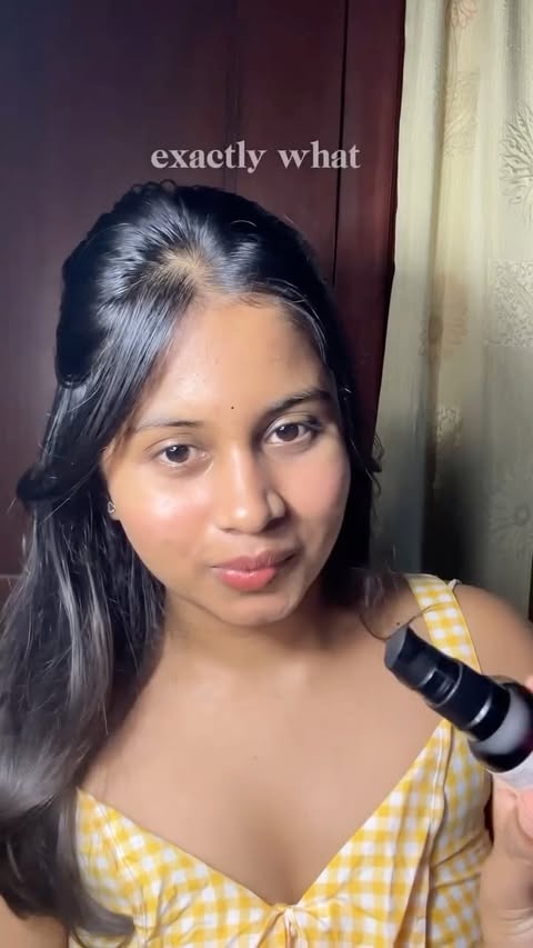 Instagram post by @madhuuu_u_ for Juicy Chemistry. Caption reads: [...] oil, hair fall, best hair oil, juicy....