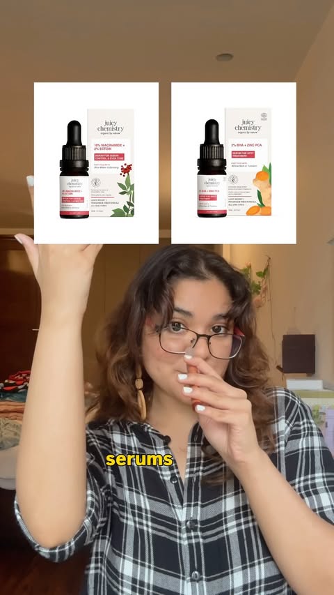 Instagram post by @lethalsimcard for Juicy Chemistry. Caption reads: [...] see Real Results. Products used: 🌞 Juicy....
