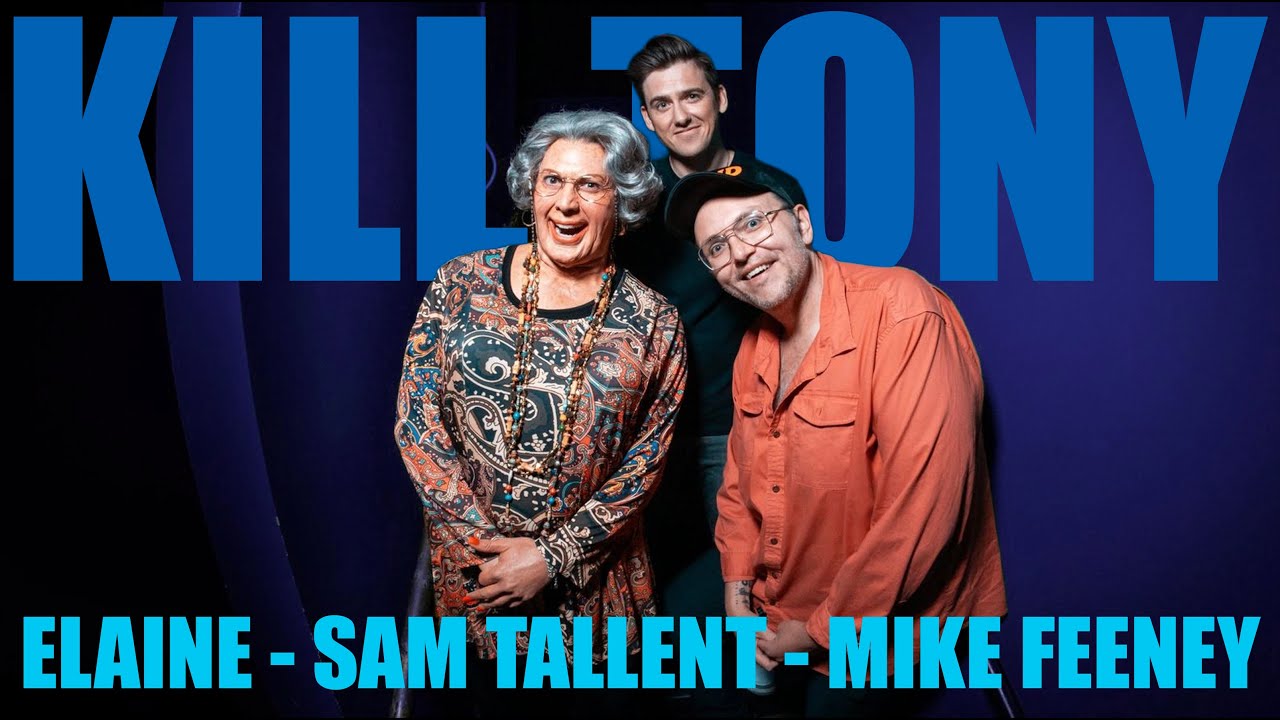 YouTube post by @KillTony for Talkspace. Caption reads: KT .