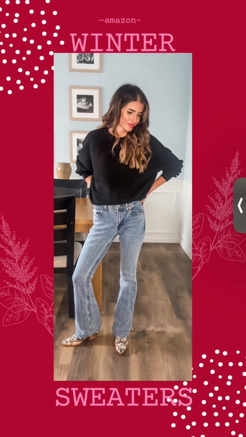 Instagram post by @doubleshotofbabies for Amazon Prime. Caption reads: Loving both of these from Amazon sweaters! So....