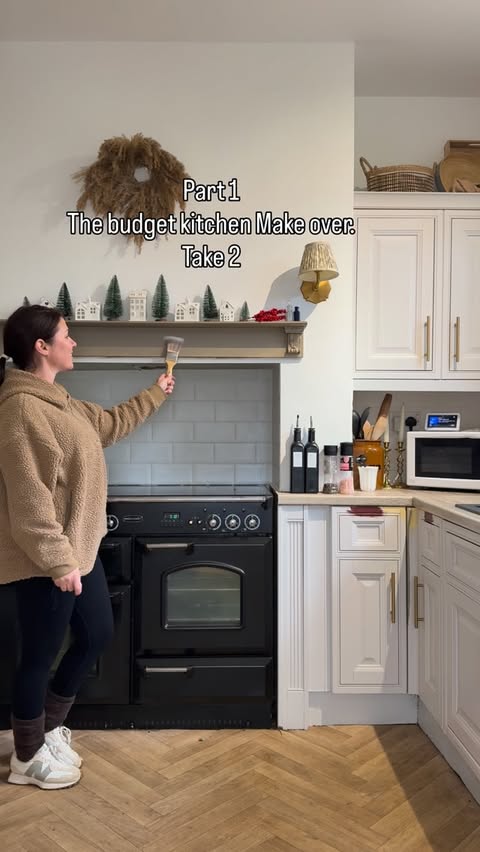 Instagram post by @making_a_home_ for Rust-Oleum. Caption reads: Kitchen makeover part 1. (The Redo)

Ad. So after....