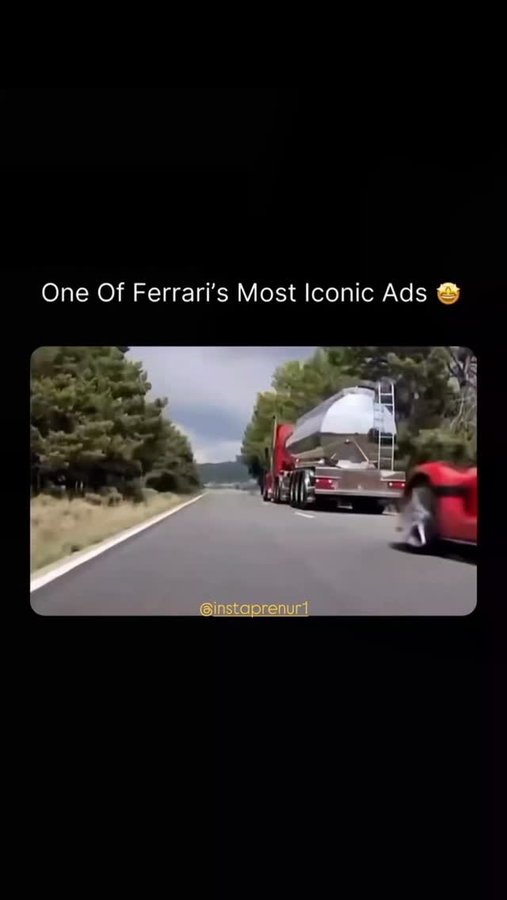 Instagram post by @medialogix1 for Ferrari. Caption reads: Back in 2016, Ferrari marked its 70th anniversary....