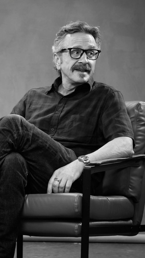 Instagram post by @michaeljsebastian for Esquire. Caption reads: #MarcMaron admits he was “just jealous” of....