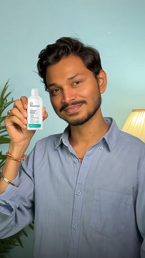 Instagram post by @mindshroud for Dermatouch. Caption reads: Painful acne + oily skin? Try Dermatouch Salicylic....