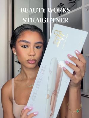 TikTok post by @aliyahfw for Beauty Works Professional. Caption reads: Trying the new @Beauty Works wide plate....