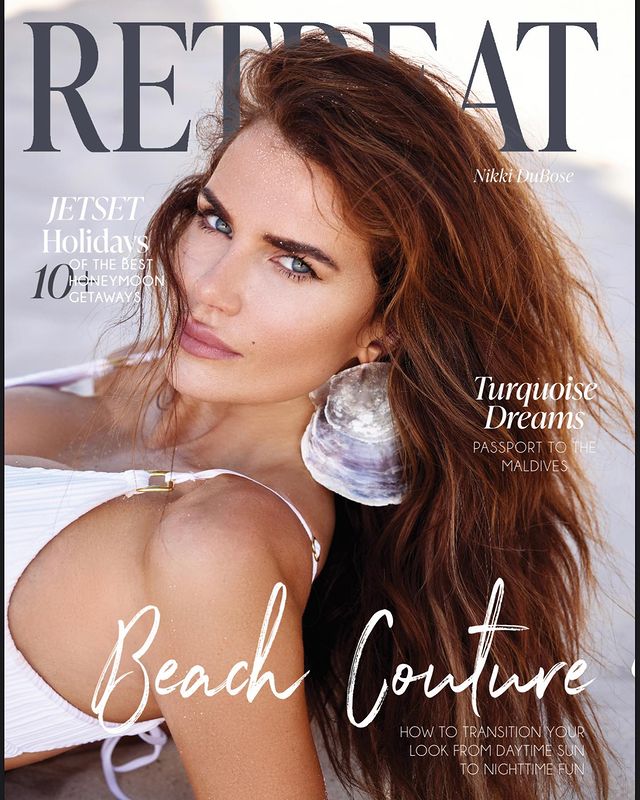 Instagram post by @thenikkidubose for vspink. Caption reads: This cover is so special to me, we shot it in....