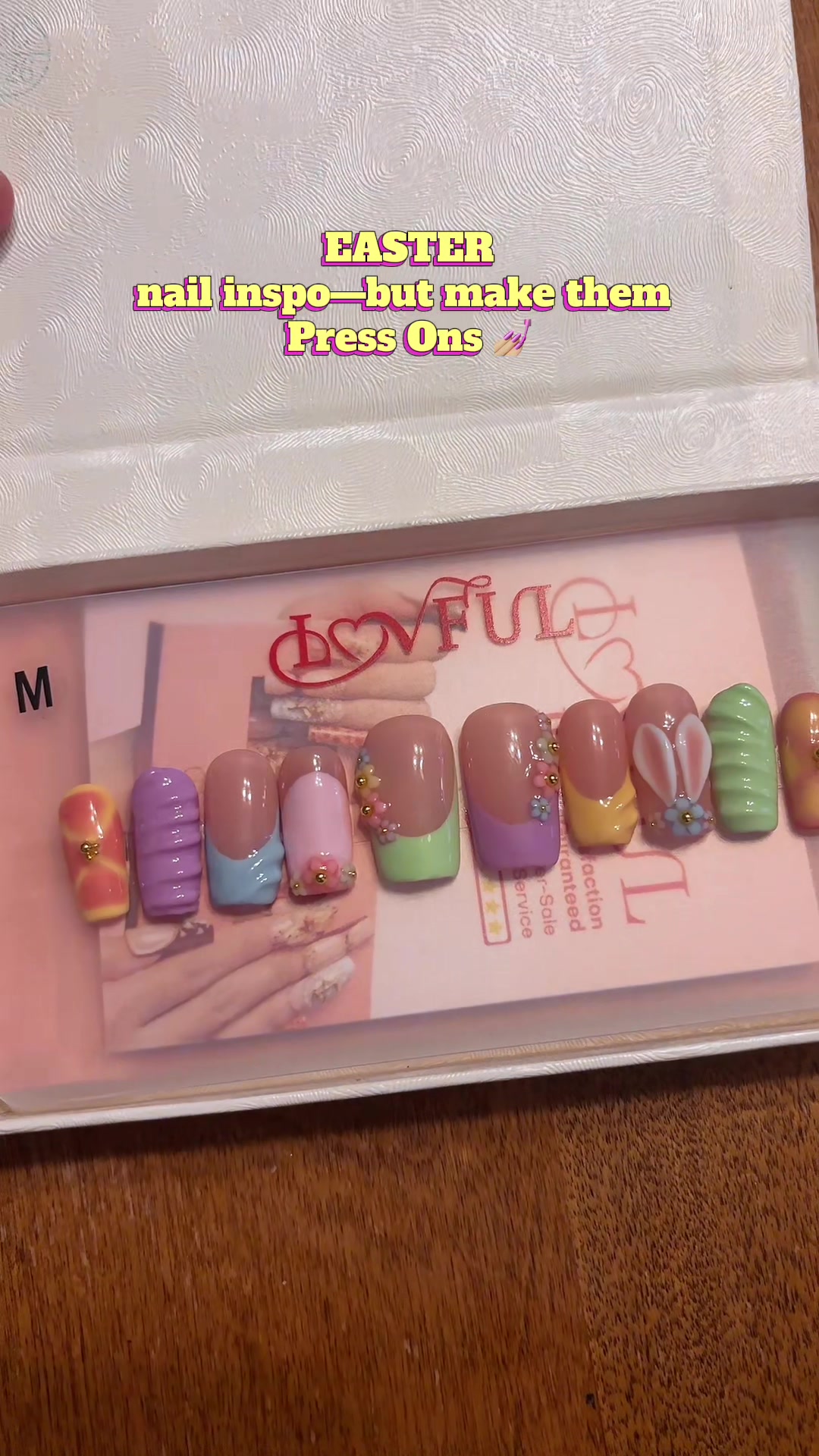 TikTok post by @taybri13 for LOVFUL. Caption reads: [...] I want to wear them already 🤭💅🏼💖✨....