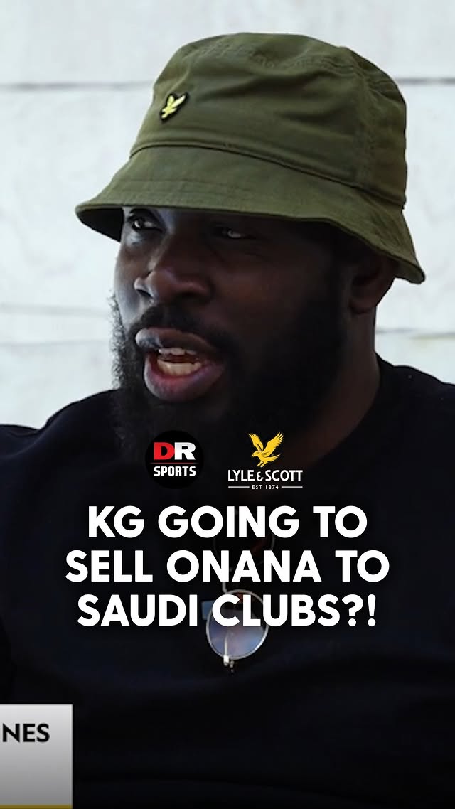 Instagram post by @drsports_media for Lyle & Scott. Caption reads: KG came all the way to Saudi Arabia to try sell....