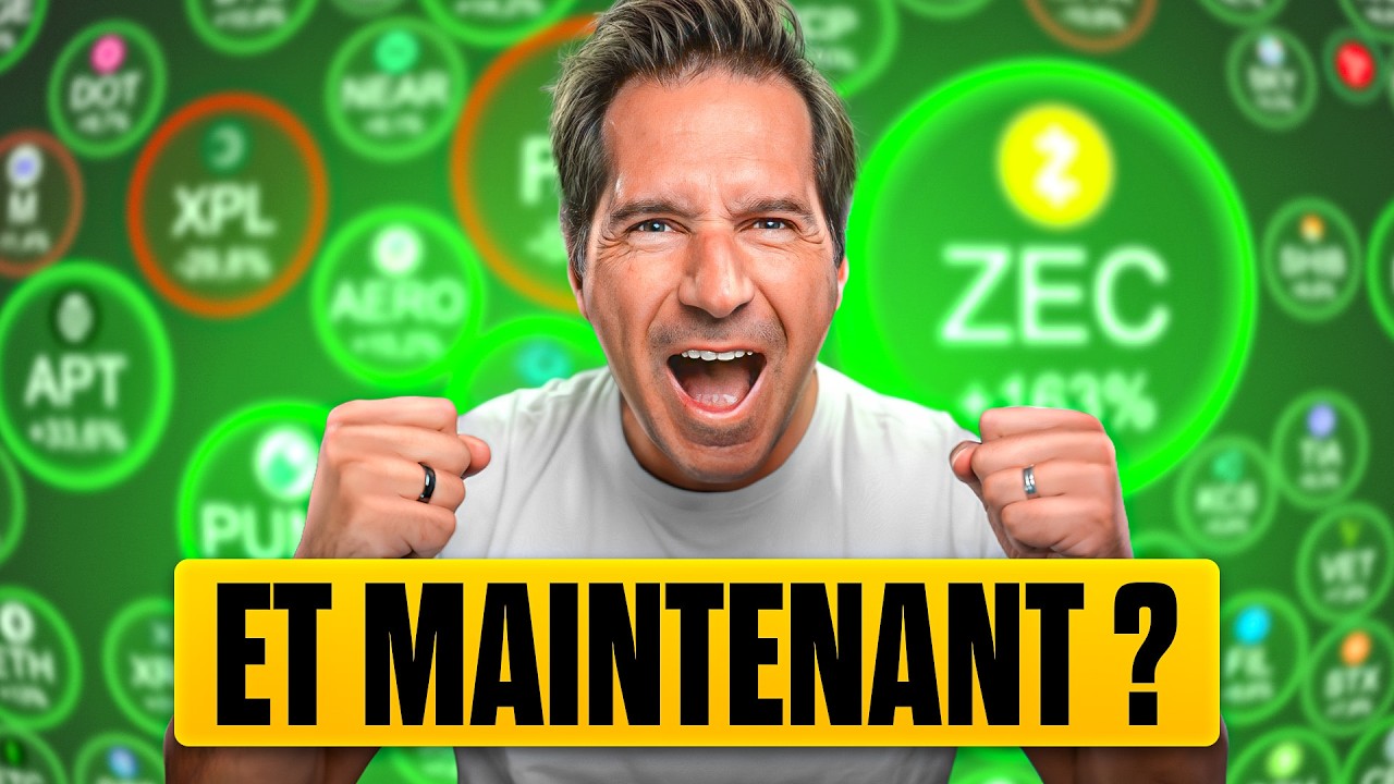 YouTube post by @JulienRoman for Coinbase. Caption reads: 🚨 Don't look at Bitcoin anymore... This is where....